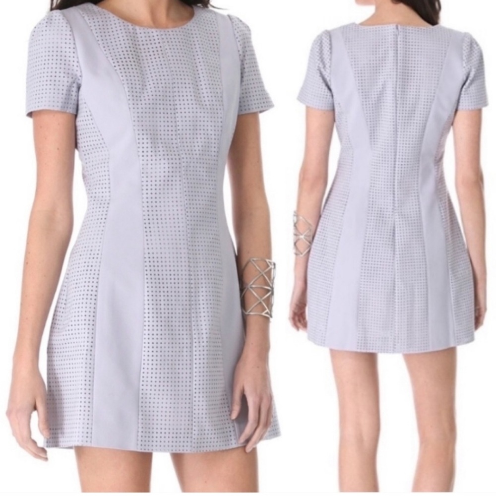 Stylestalker revolve perforated sheath mini dress lavender